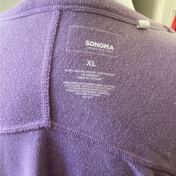 Sonoma Good For Life light pastel violet soft Sweatshirt XL - Picture 6 of 6